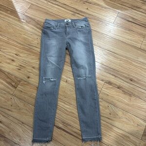 Grey Distressed Paige Jeans